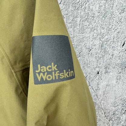 New! Jack Wolfskin Bike Commute Mono Men's Medium Grey Olive Cycling Jacket Casual