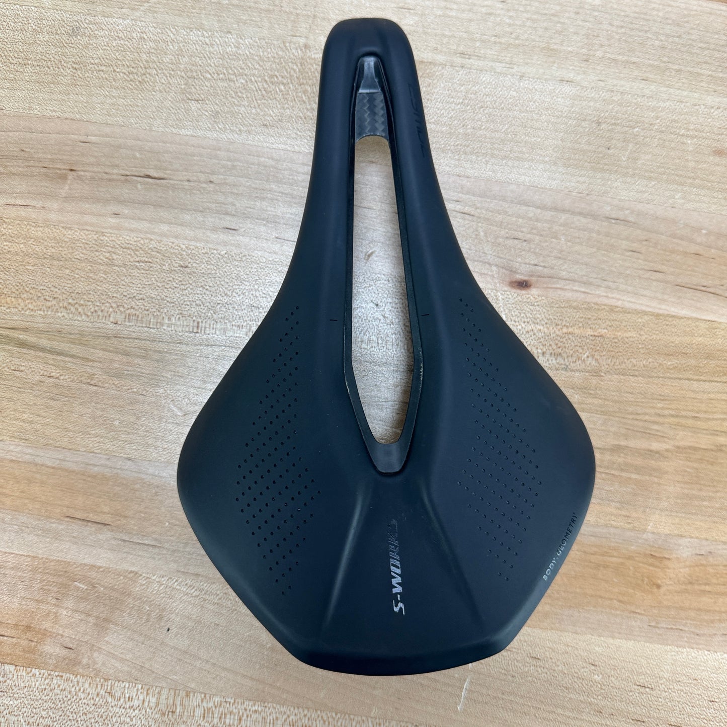 Light Use! Specialized S-Works Power 155mm 7x9mm Carbon Rails Bike Saddle 167g