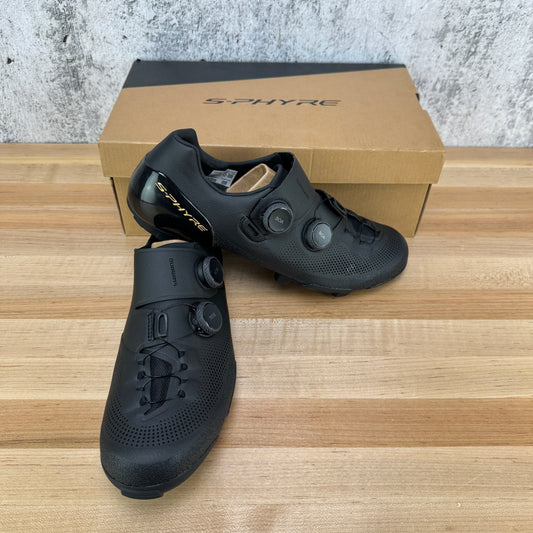 New! Shimano S Phyre RX9 EU 46 Wide Black 2-Bolt MTB/Gravel Bike Shoes MSRP $480