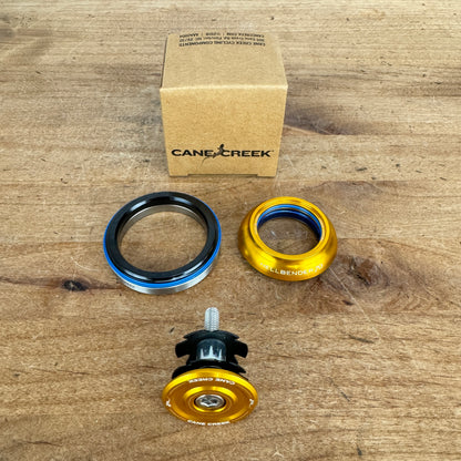 New! Cane Creek Hellbender 70 1 1/8" IS42/28.6/H9 IS52/40 BAA1189 Gold Headset