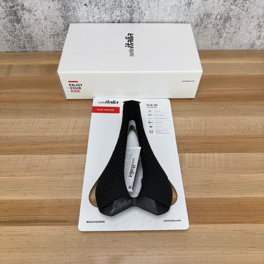 New! Selle Italia SLR 3D Carbon S3 130mm 7x9mm Rails Saddle 140g MSRP $480