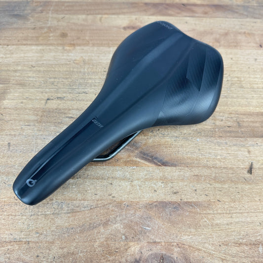 Light Use! Prologo Akero AGX 145mm 7x7mm Steel Rails Black Bike Saddle 278g