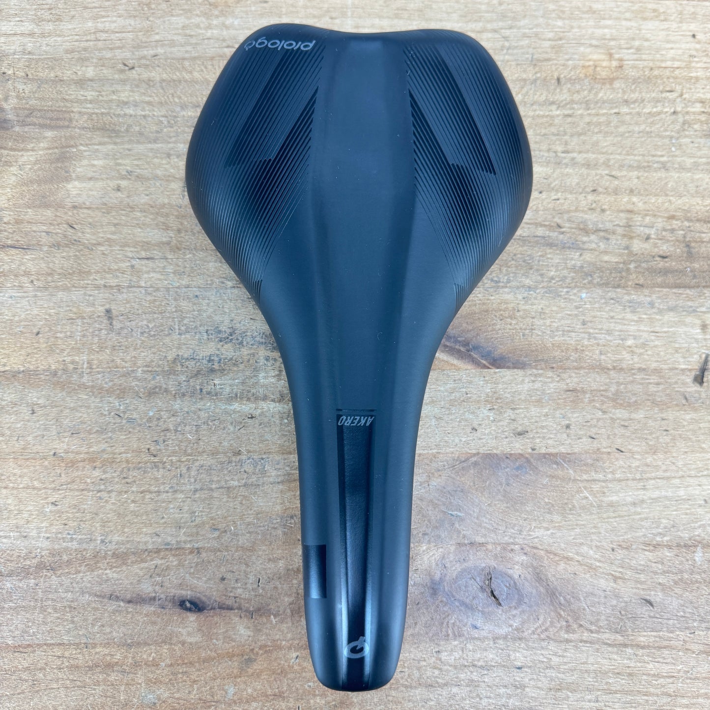 Light Use! Prologo Akero AGX 145mm 7x7mm Steel Rails Black Bike Saddle 278g