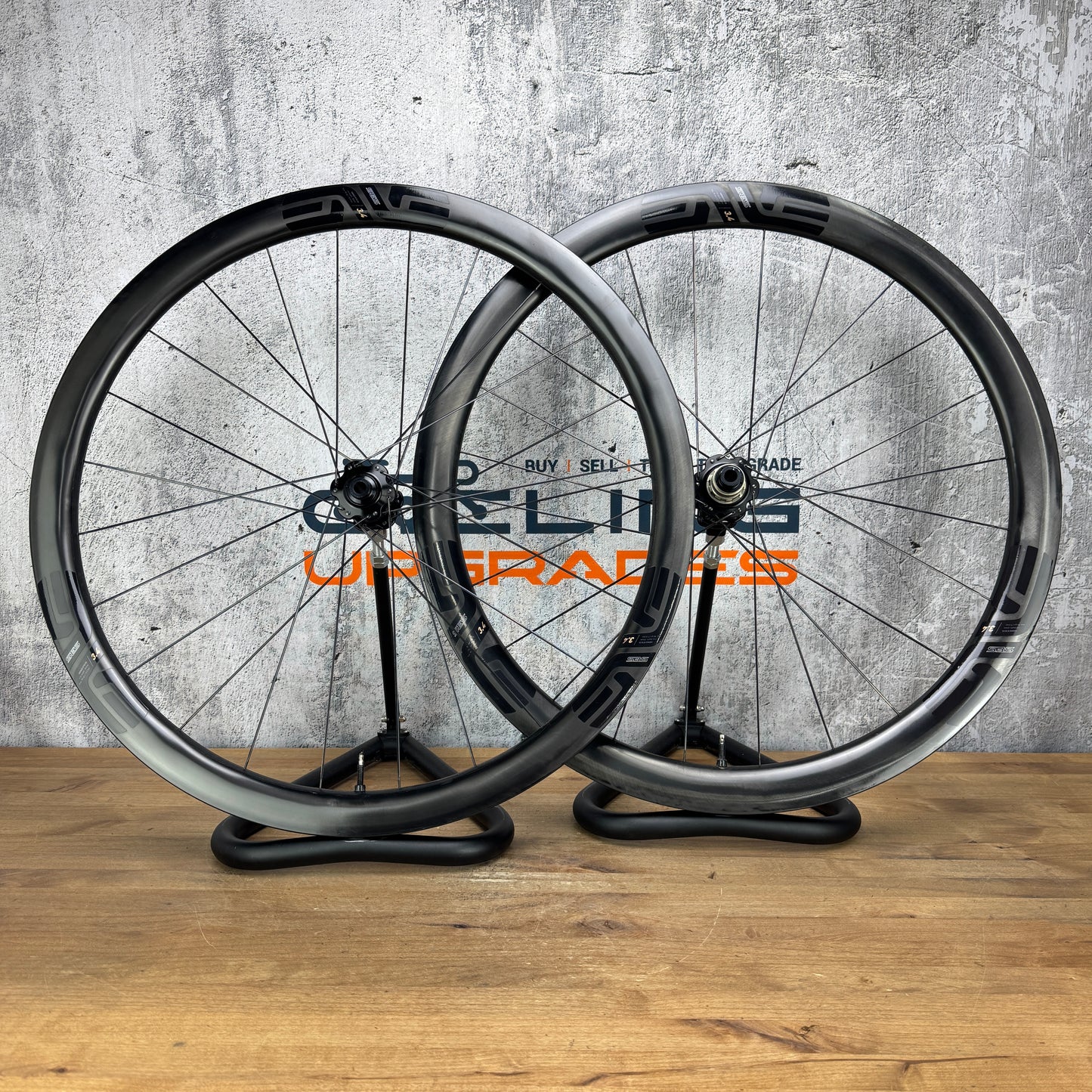 2023 Enve SES 3.4 Enve Carbon Disc Brake Tubeless Hookless Wheelset 700c 1486g