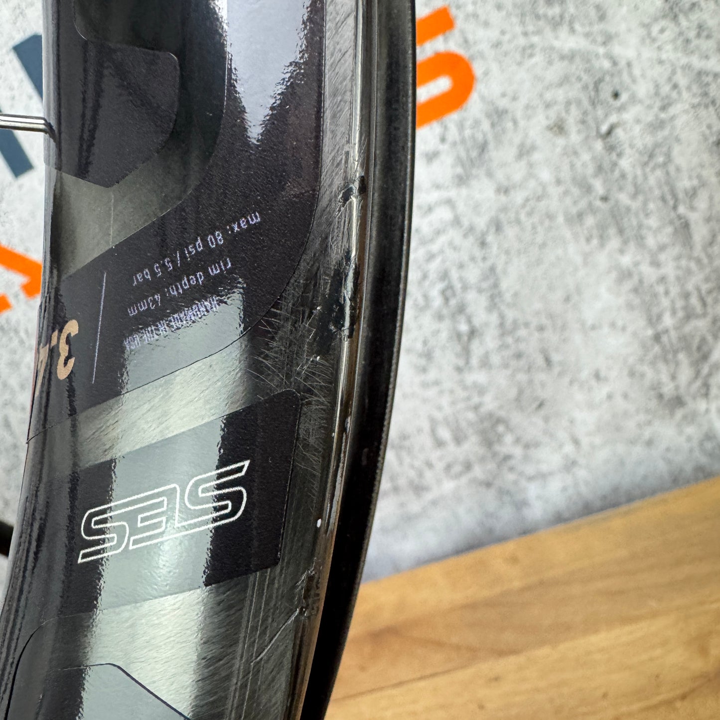 2023 Enve SES 3.4 Enve Carbon Disc Brake Tubeless Hookless Wheelset 700c 1486g