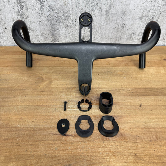 Light Use! Farsports F1X 40cm x 110mm Integrated Handlebar w/Computer Mount 336g