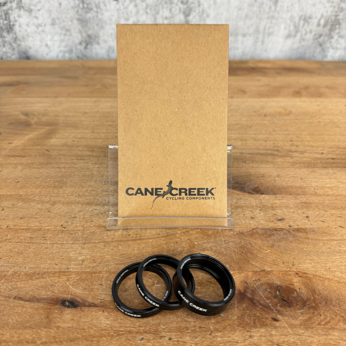 New! Cane Creek Interlock Headset Spacer Kit 1 1/8" 1-10mm 2-5mm Black BAA2277
