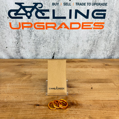 New! Cane Creek Interlock Headset Spacer Kit 1 1/8" 1-10mm 2-5mm Gold BAA2277