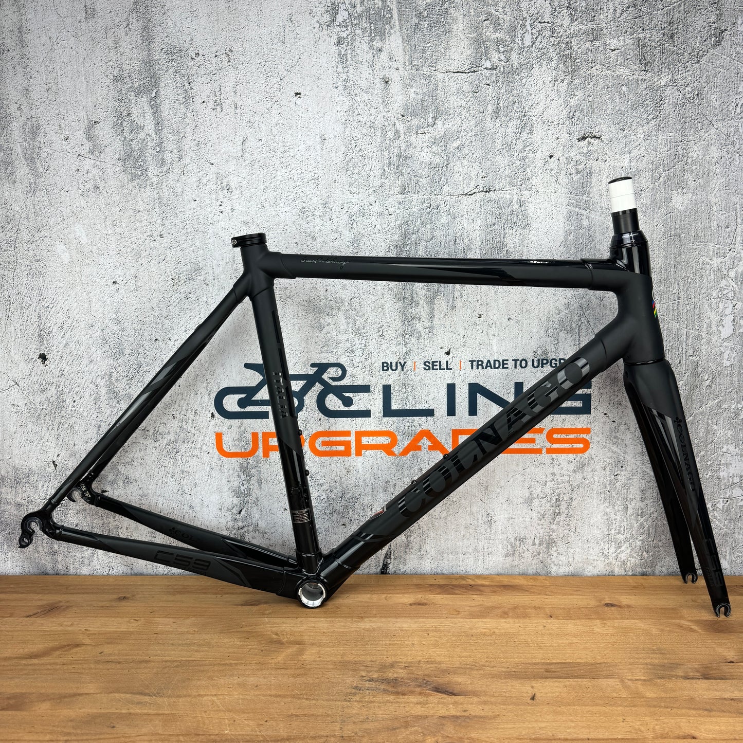 Low Mile! Colnago C59 Electronic Nero 52s (55cm) Carbon Rim Brake Frameset BoB