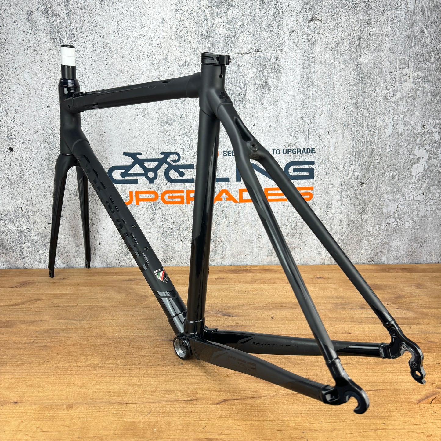 Low Mile! Colnago C59 Electronic Nero 52s (55cm) Carbon Rim Brake Frameset BoB