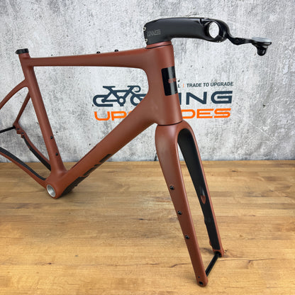 Low Mile! 2024 Enve MOG 56cm Carbon Teracotta UDH Gravel Disc Frameset 700c