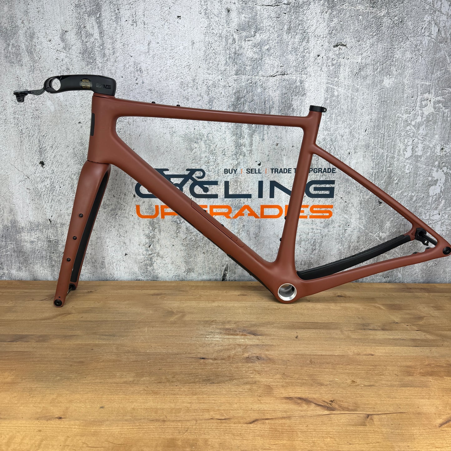 Low Mile! 2024 Enve MOG 56cm Carbon Teracotta UDH Gravel Disc Frameset 700c