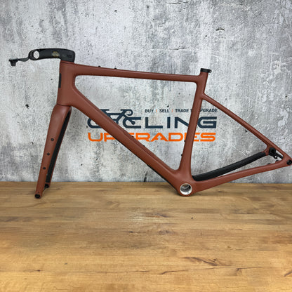 Low Mile! 2024 Enve MOG 56cm Carbon Teracotta UDH Gravel Disc Frameset 700c