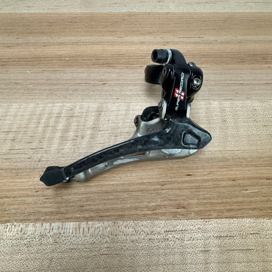 Campagnolo Super Record 11 Red Graphics 11-Speed Clamp-On 35mm Front Derailleur