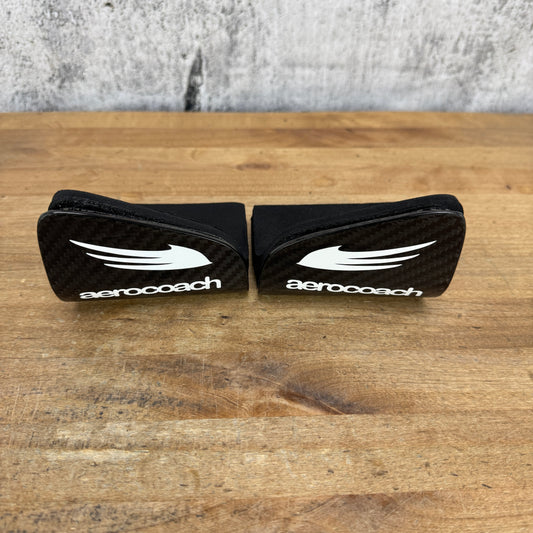 Low Mile! AeroCoach Align Wing Carbon Arm Rests Pads for TT/Triathlon 168g