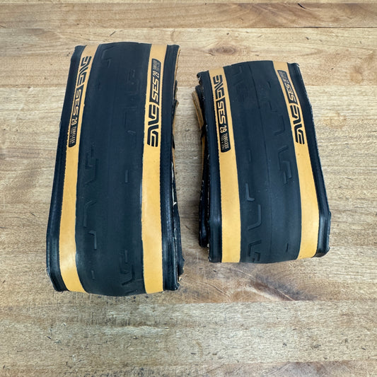 Ridden Once! Enve SES Road 700c x 29mm Tubeless Tanwall Pair Bike Tires 545g