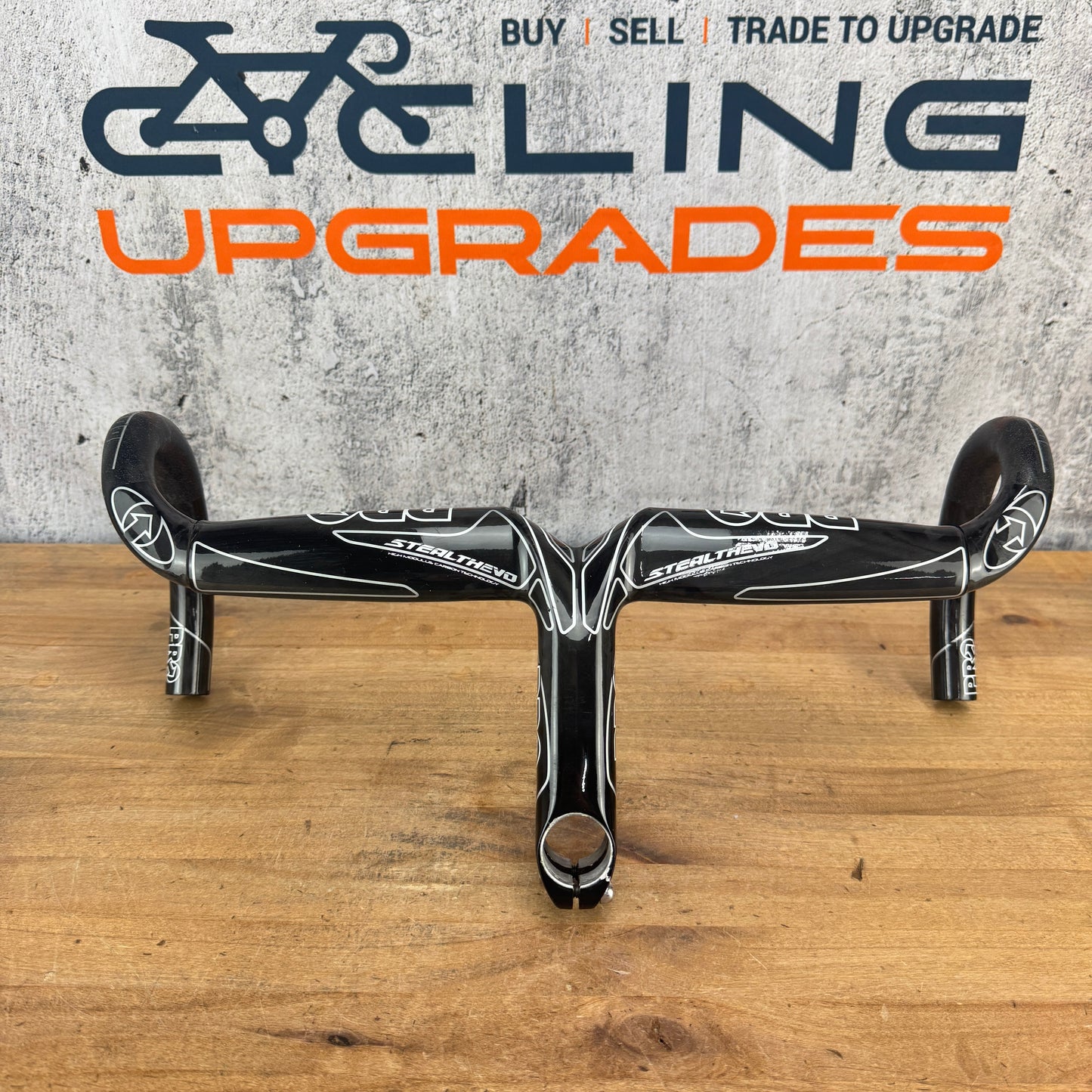 Low Mile! Shimano Pro Stealth Evo Carbon 44cm x 130mm Integrated Handlebar 400g