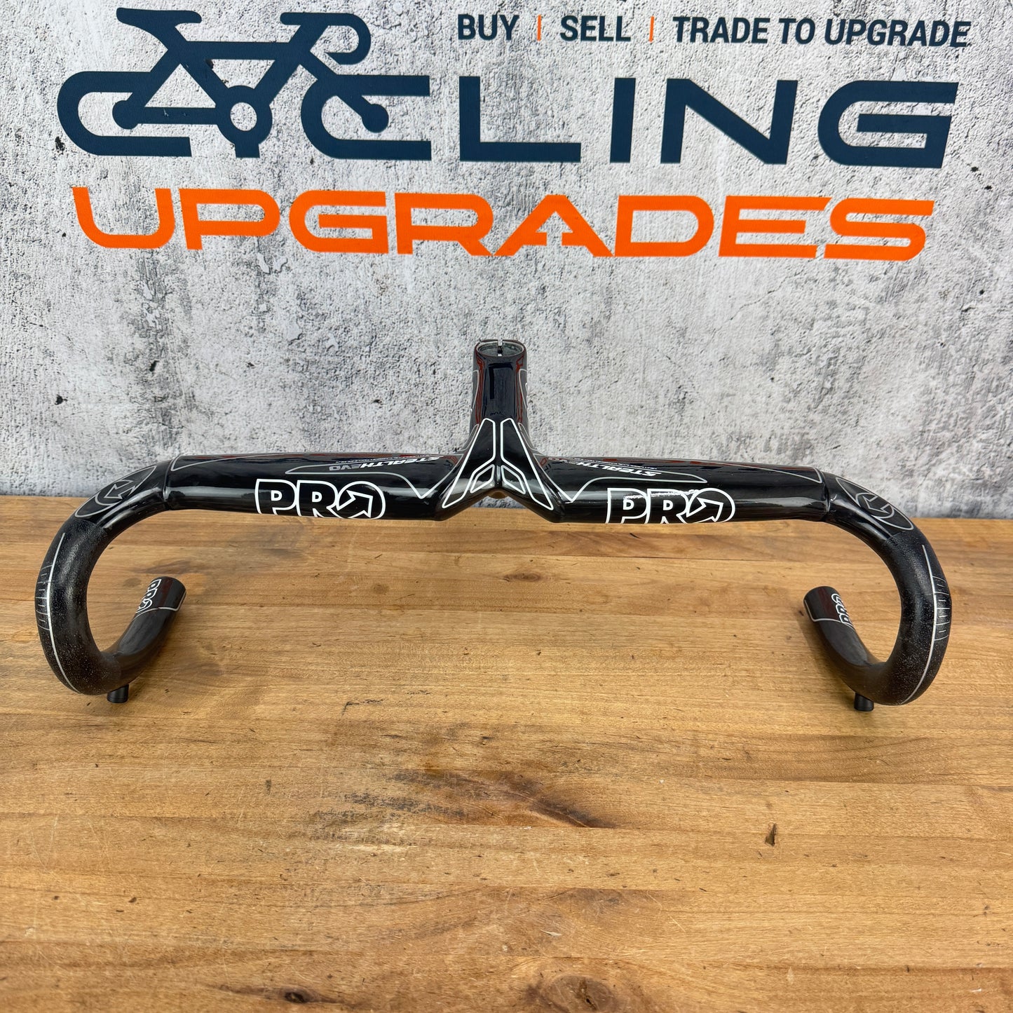 Low Mile! Shimano Pro Stealth Evo Carbon 44cm x 130mm Integrated Handlebar 400g