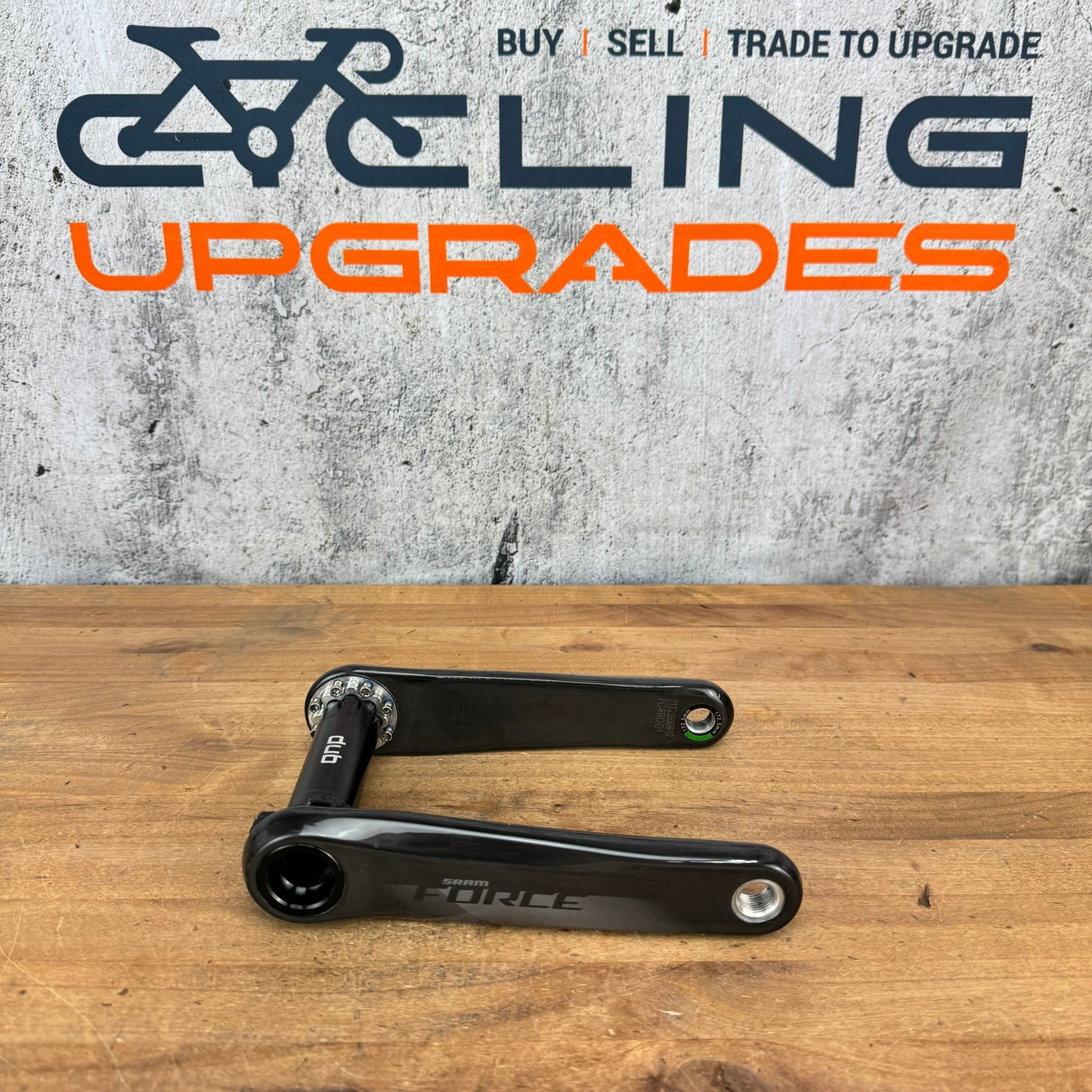 Low Mile! SRAM Force AXS D1 172.5mm 8-Bolt DUB Spindle Carbon Crankset 480g