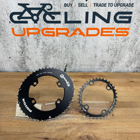 Rotor Q-Rings Oval 48/35t 4-Bolt 107 BCD 12-Speed AXS Chainring Set 154g