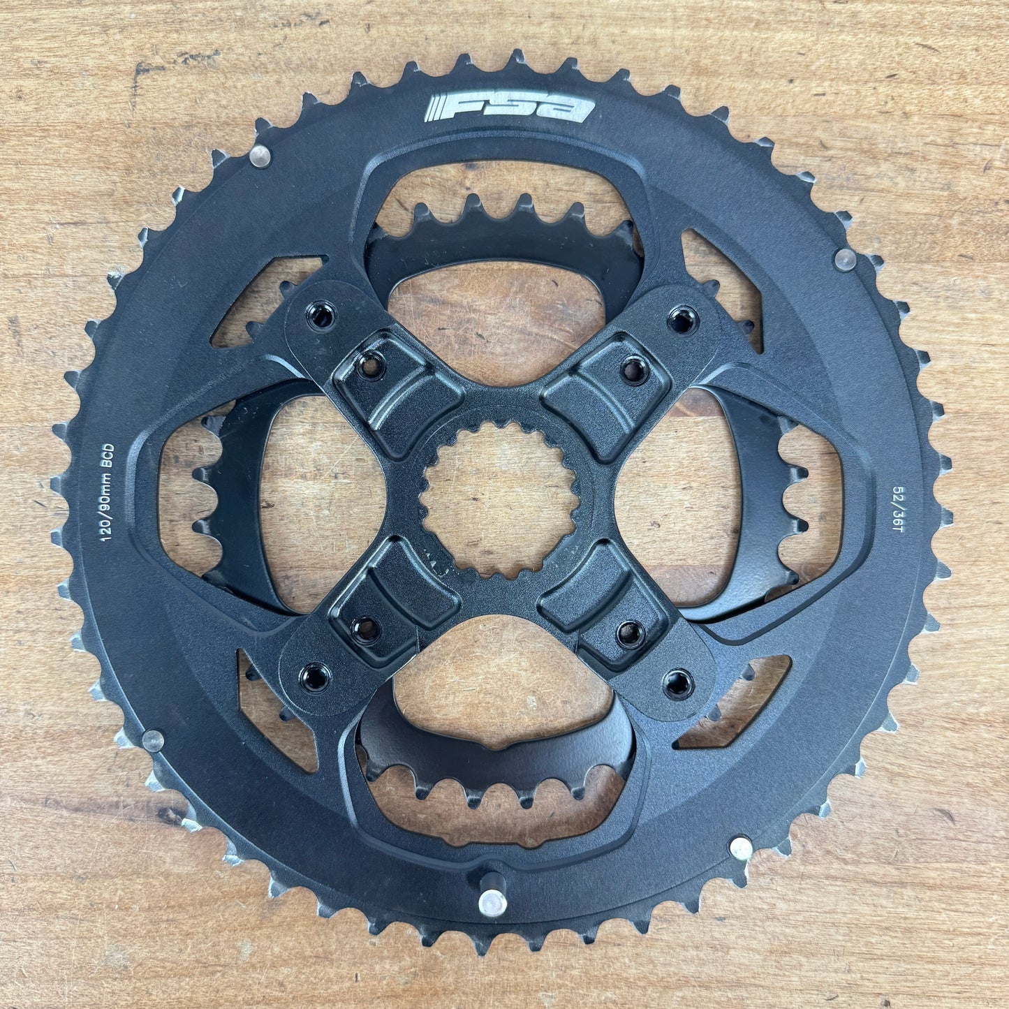 FSA 52/36t 10/11-Speed 4-Bolt 120/90mm BCD FSA Direct Mount Chainring Set 304g