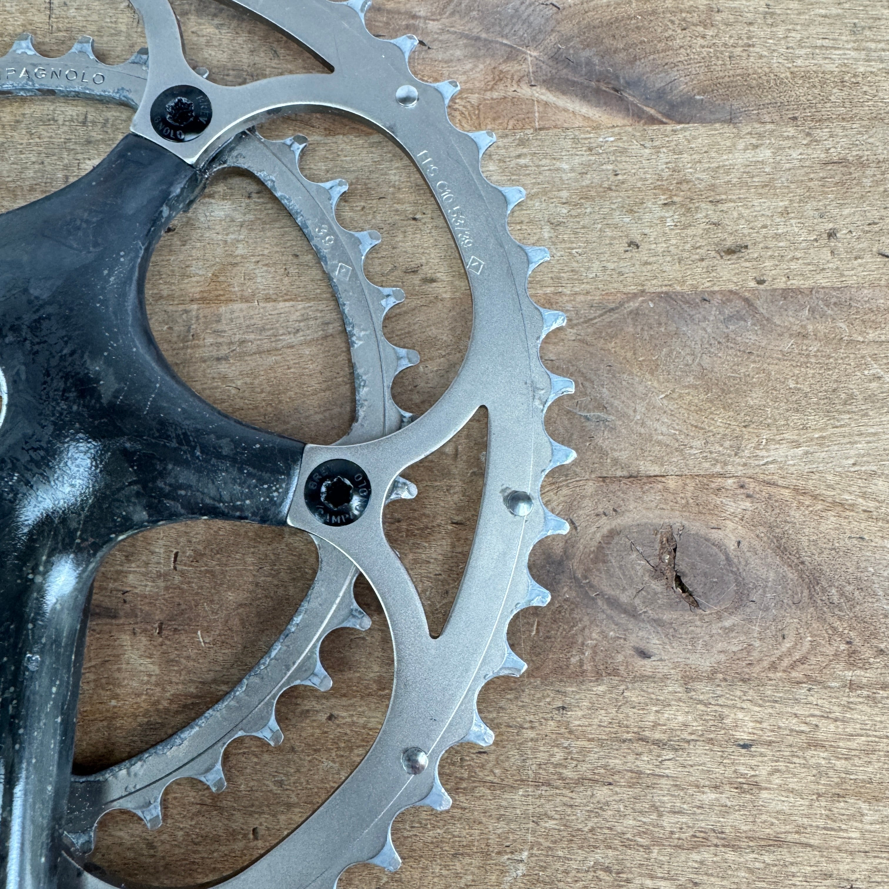 Campagnolo Record クランクアーム 170mm Campagnolo Record 10 170mm 53/39t Carbon 10-Speed Square