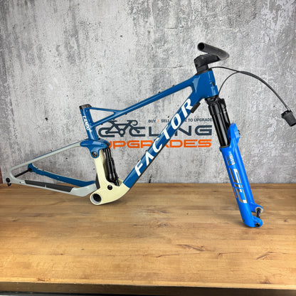 Low Mile! 2024 Factor Lando XC Medium Boost Carbon MTB Disc Frameset 29" 4353g