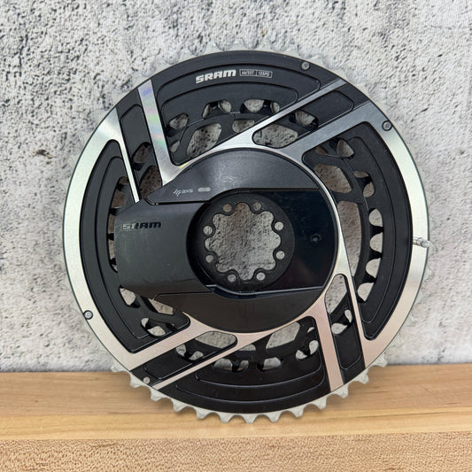 Low Mile! SRAM Red AXS E1 8-Bolt Direct Mount 46/33t Power Meter Chainring Set