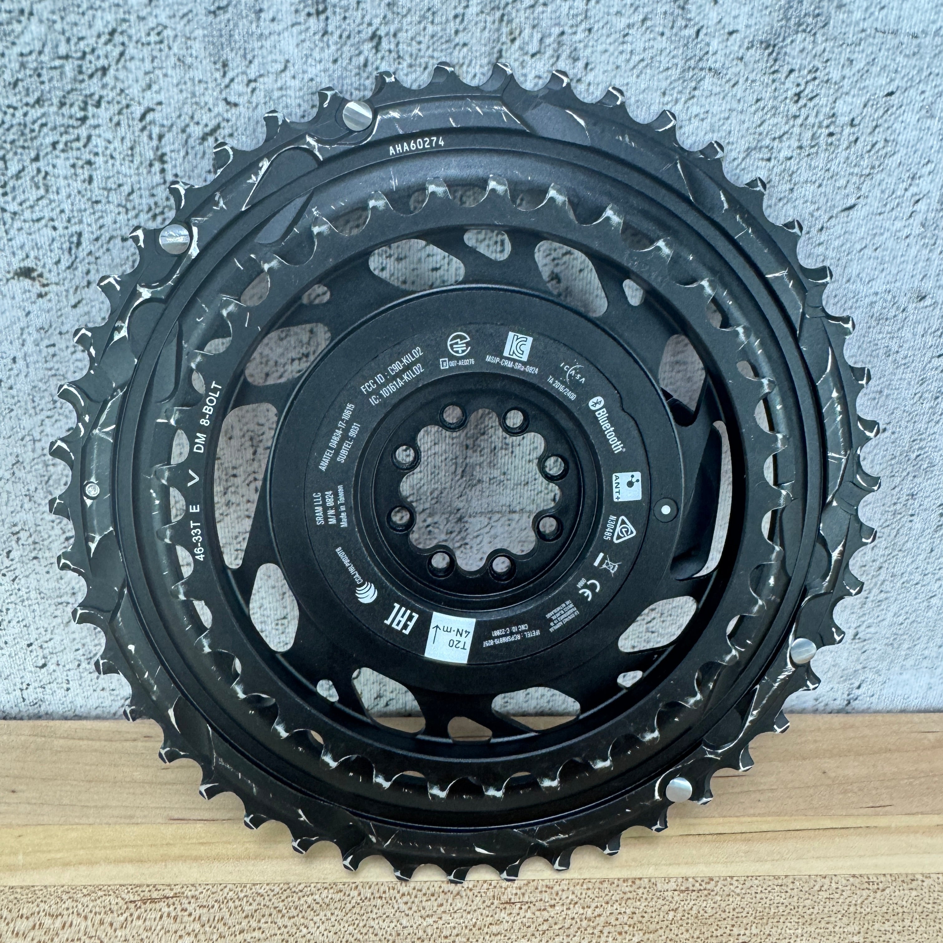 Low Mile! SRAM Red AXS E1 8-Bolt Direct Mount 46/33t Power Meter