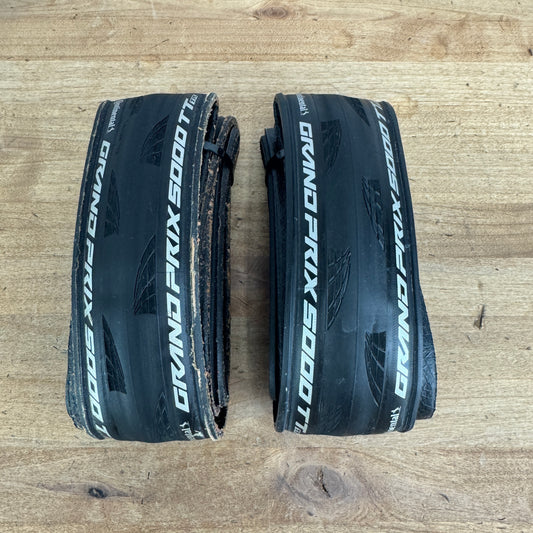 Low Mile! Pair Continental GrandPrix 5000 TT TR 700c x 25mm Tubeless Bike Tires