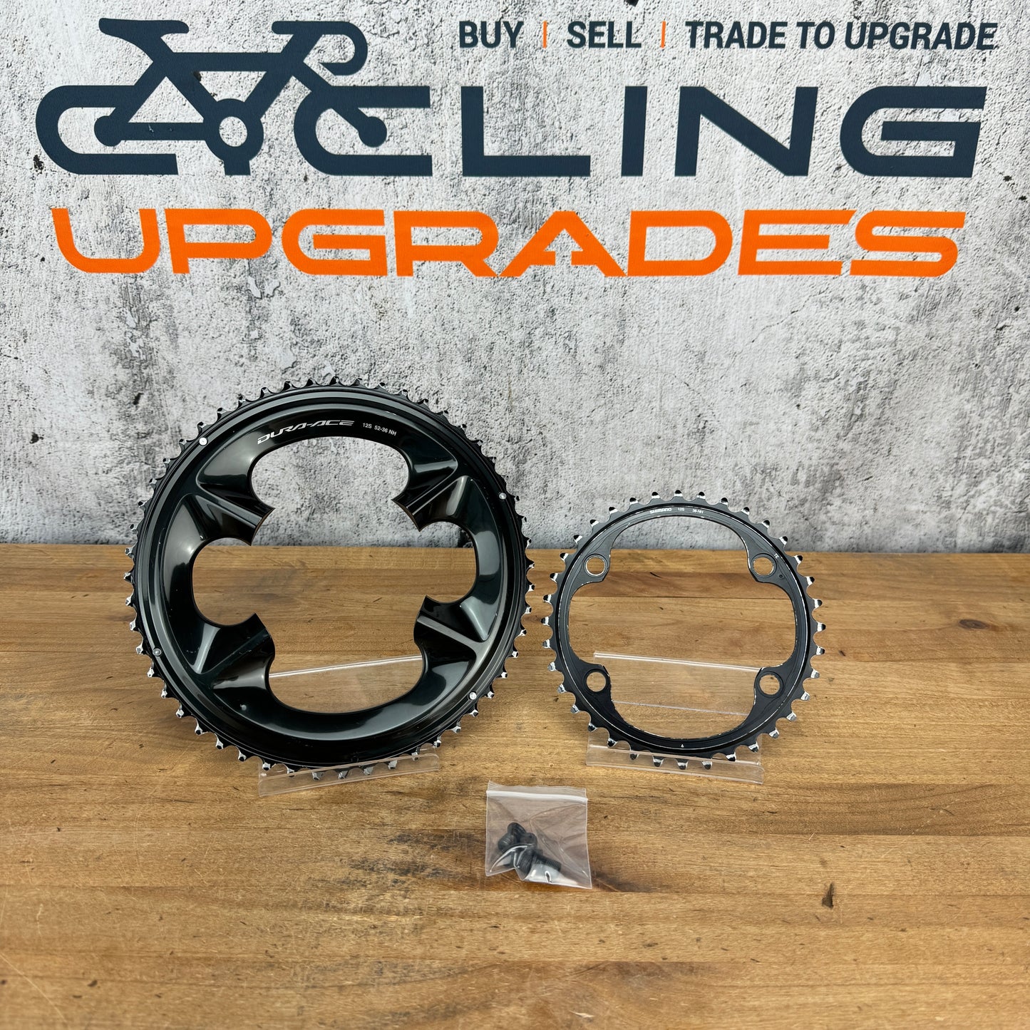 Shimano Dura-Ace FC-9200 52/36t 12-Speed 4-Bolt 110BCD Bike Chainring Set 143g