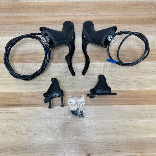Campagnolo Ekar 1x 13-Speed Mechanical Hydraulic Disc Brake Shifters + Calipers
