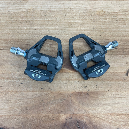 Low Mile! Shimano Ultegra PD-R8000 Carbon Clipless Cycling Pedals Steel Spindle