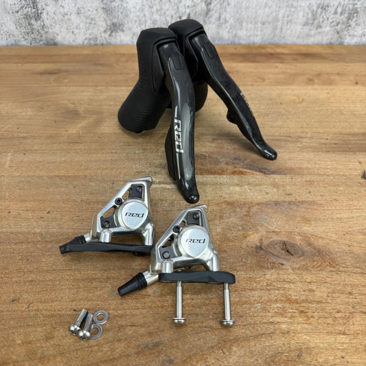 Ridden Once! SRAM Red AXS HRD E1 12-Speed Shifters w/ Flat-Mount Calipers 662g
