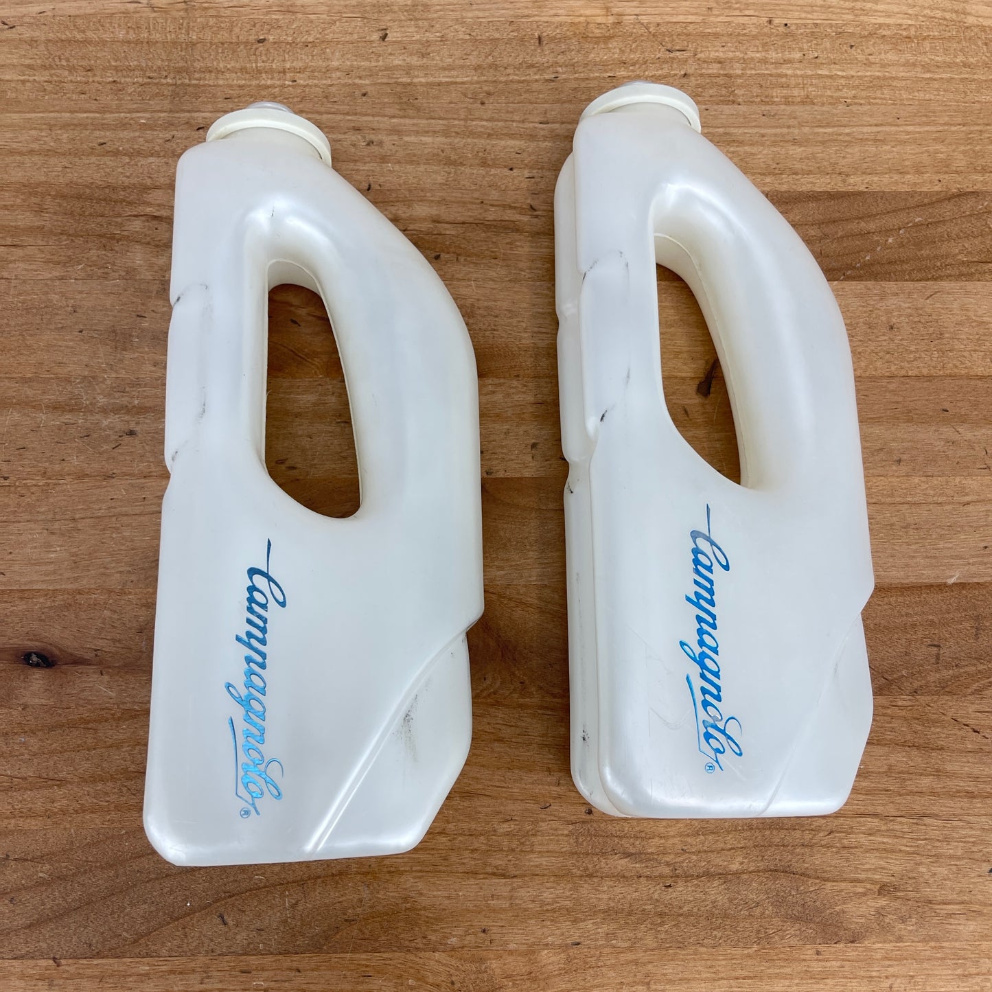 Vintage! Pair Campagnolo Borraccia Biodinamica 500 Water Bottle Cages + Bottles