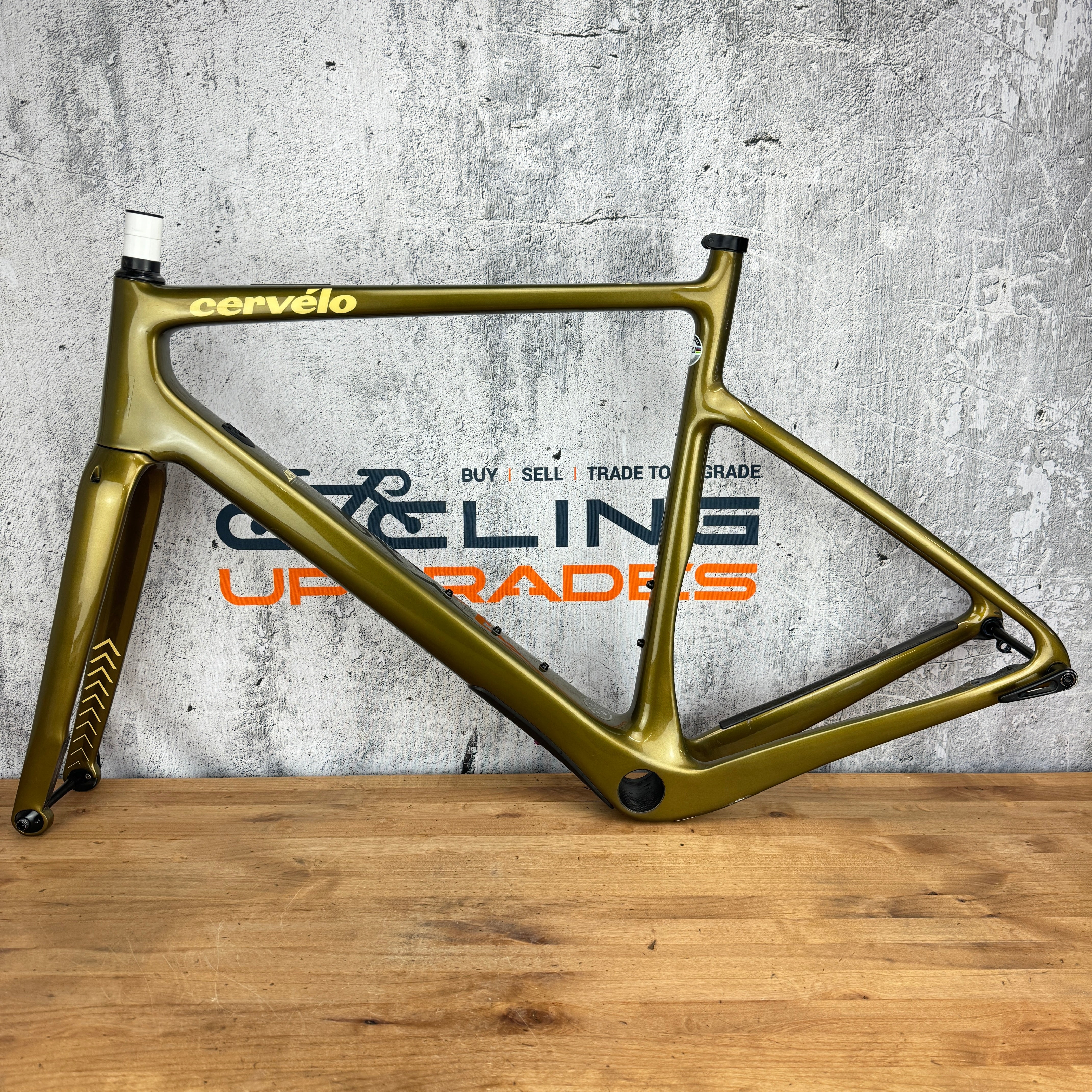 2019 Cervelo Aspero 56cm Gold Dune Carbon Disc Frameset Gravel 700c 20 CyclingUpgrades