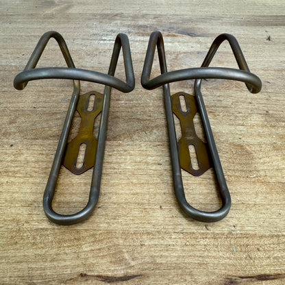 Light Use! Silca Titanium Bourbon Pair Cycling Bike Water Bottle Cages 64g