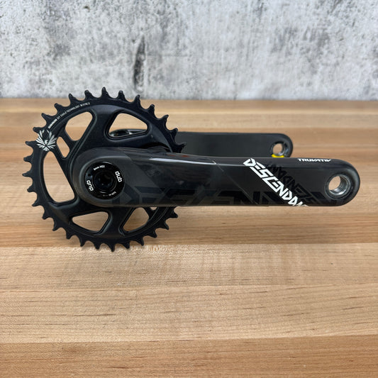 Low Mile! TruVativ Descendant 175mm 32T Carbon Boost DUB MTB Bike Crankset 547g