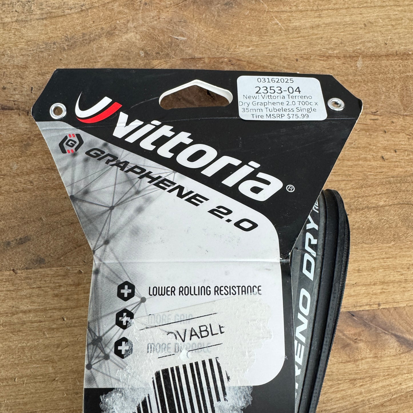 New! Vittoria Terreno Dry Graphene 2.0 700c x 35mm Tubeless Gravel Single Tire