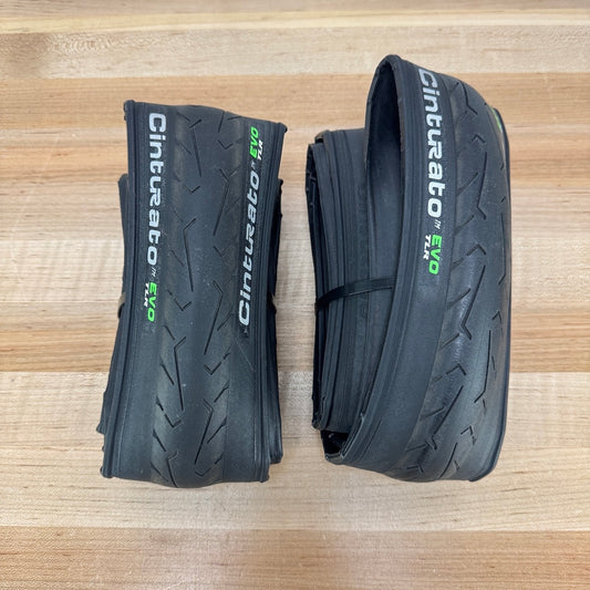 Pirelli Cinturato EVO TLR 700c x 35mm Tubeless Pair Road Bike Tires 939g