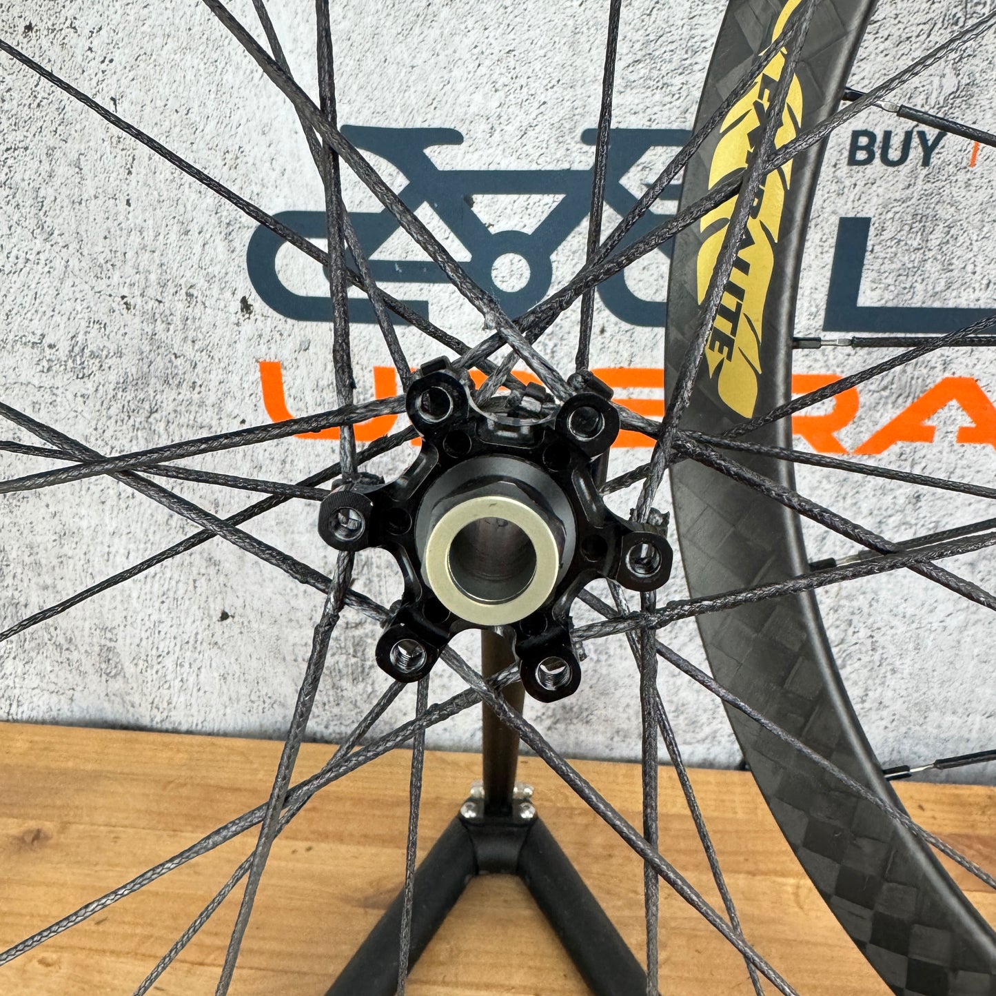 Mint! Extralite CyberDisc 338CS Carbon Tubeless Disc Wheelset Berd Spokes 1037g