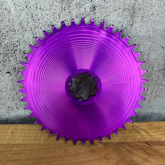 Garbaruk Aero 42T Purple Anodized 12-Speed 8-Bolt Direct Mount 1x Chainring