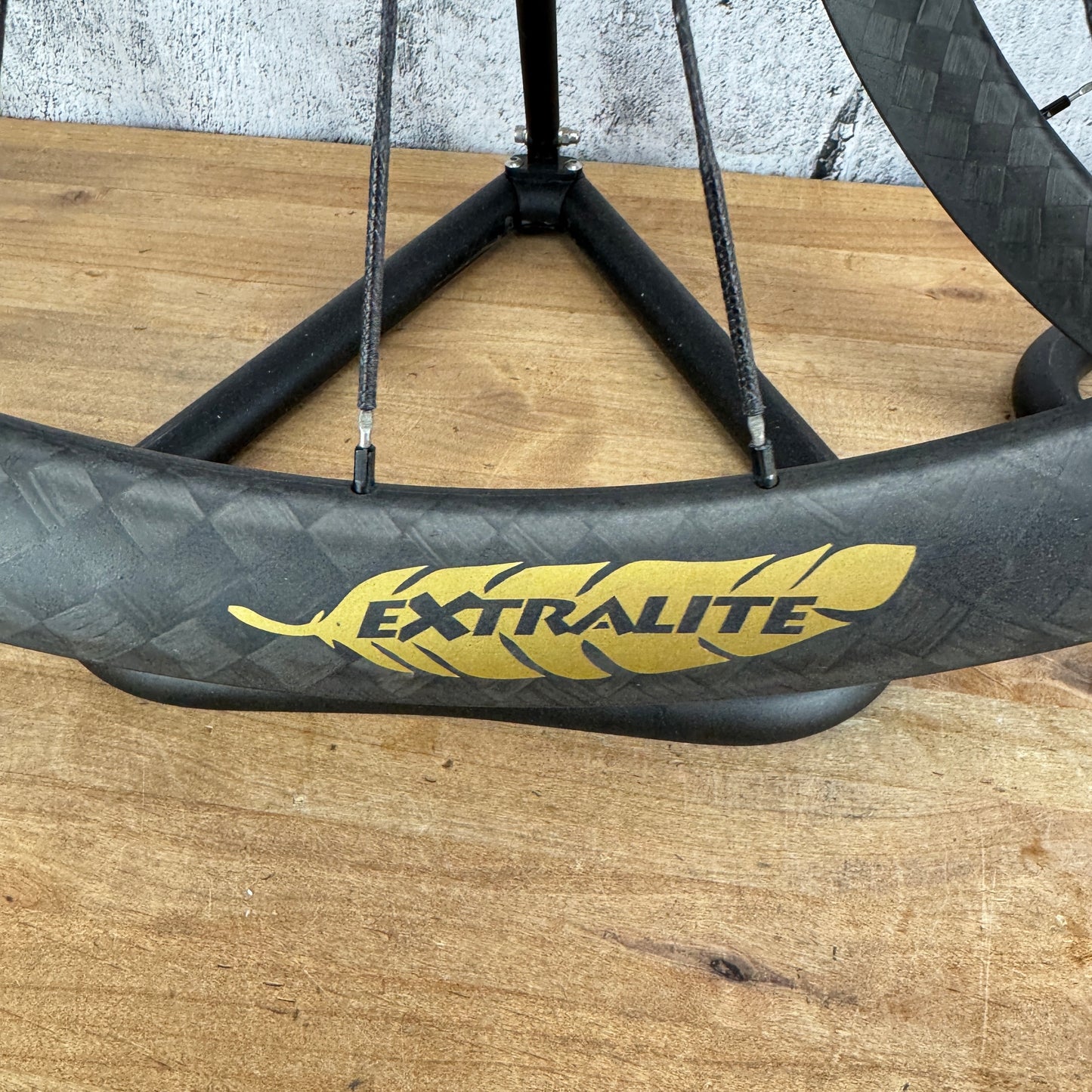 Mint! Extralite CyberDisc 338CS Carbon Tubeless Disc Wheelset Berd Spokes 1037g