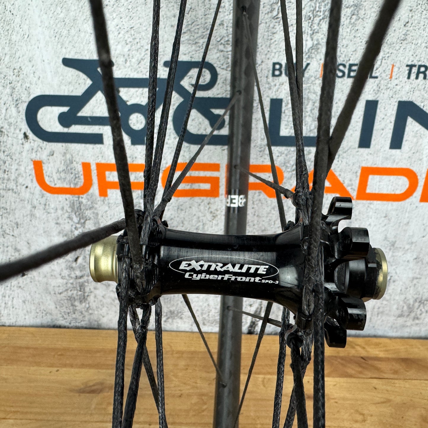 Mint! Extralite CyberDisc 338CS Carbon Tubeless Disc Wheelset Berd Spokes 1037g