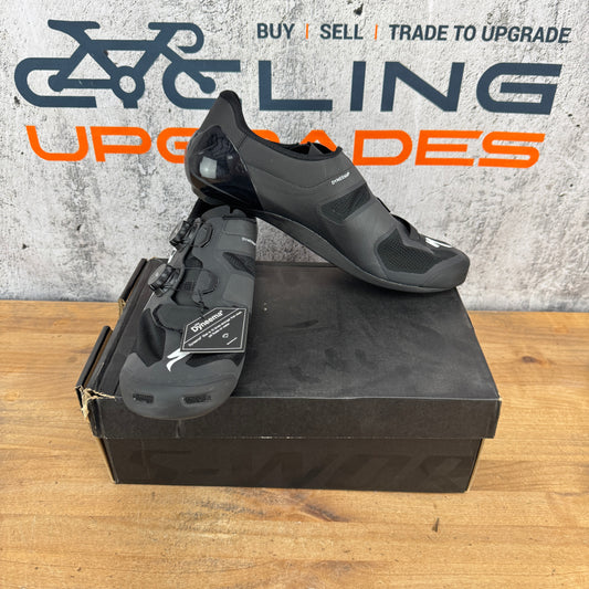 New! Specialized S-Works Vent Men's 47 EU Black 3-Bolt Road Cycling Shoes BOA