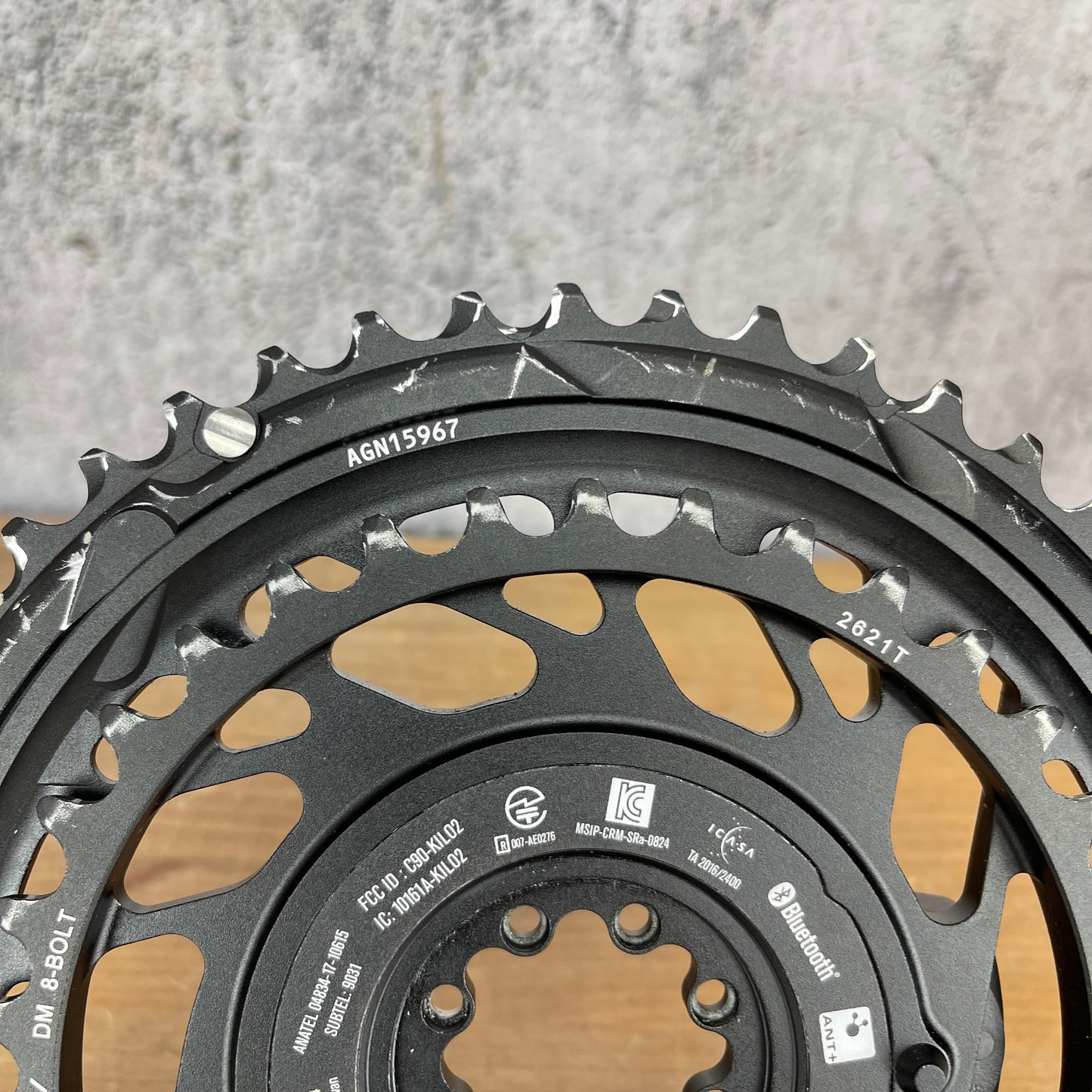 Low Mile SRAM Red AXS Quarq 48/35t 12-Speed Power Meter Chainrings