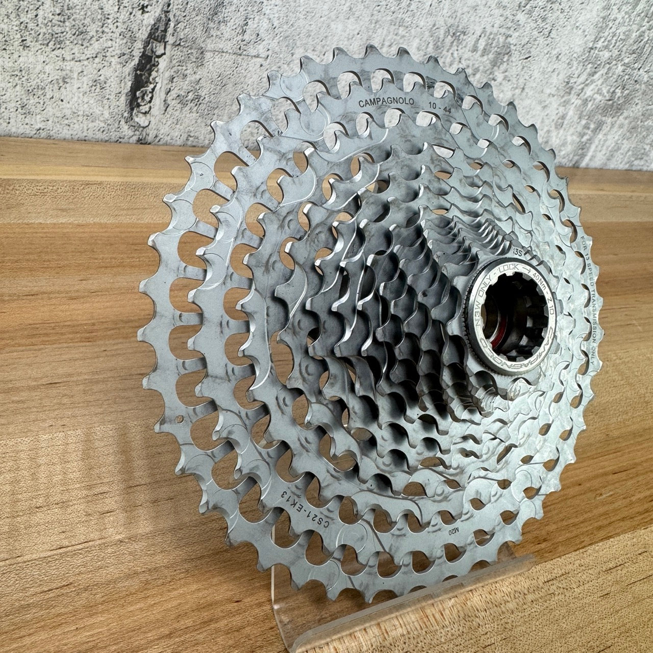 Campagnolo Ekar 13-Speed 10-44t "Typical Wear" N3W Bike Cassette 424g