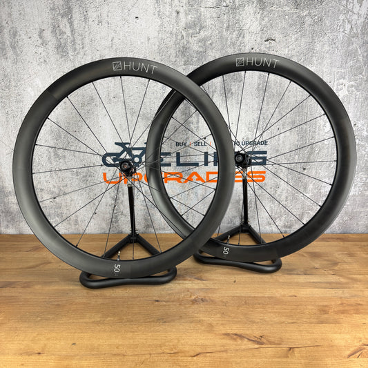Hunt SL 50 Carbon Tubeless Disc Brake Wheelset 700c 1446g