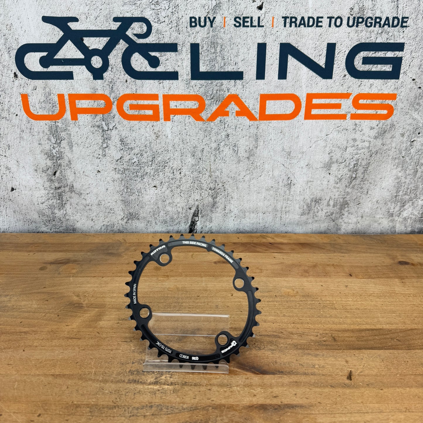 New Takeoff! Rotor Q-Ring 36t 110 BCD 4-Bolt 1x Bike Chainring 38g