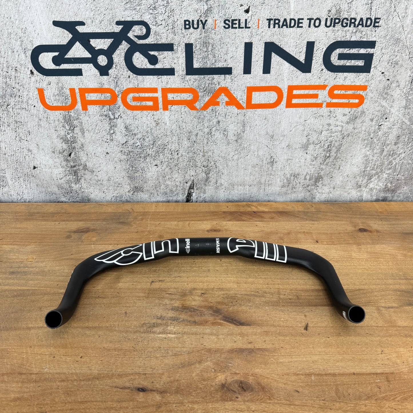 Light Use! Cinelli Mash Bullhorn Track 40cm Black Alloy Bike Handlebar 282g